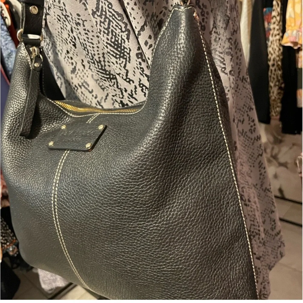 Kate Spade Pebbled Leather Black Shoulder Bag